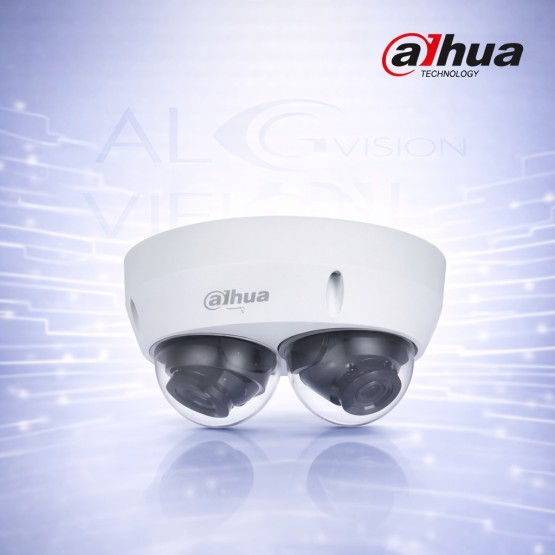2x2MP Dome IP камера с двоен обектив, Starlight технология и AI анализ Dahua IPC-HDBW4231F-E2-M-0280B