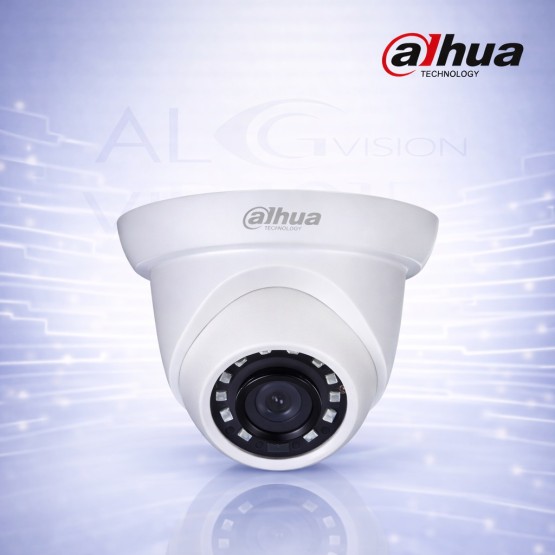 2MP куполна IP камера с 2.8mm обектив, 104° ъгъл, IR нощно виждане 30m и PoE Dahua IPC-HDW1230S-0280B-S5