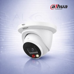 4MP куполна IP камера с 2.8mm обектив, WizSense AI детекция, Smart Dual Light (IR + LED) цветно нощно виждане 30м и микрофон Dahua IPC-HDW2449TM-S-IL-0280B