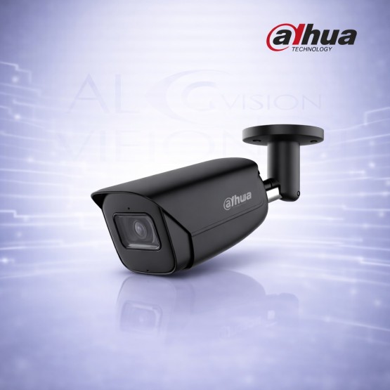 5MP IP камера с WizSense AI детекция, IR нощно виждане 30m и широк ъгъл 106° Dahua IPC-HFW2541E-S-0280B-BLACK