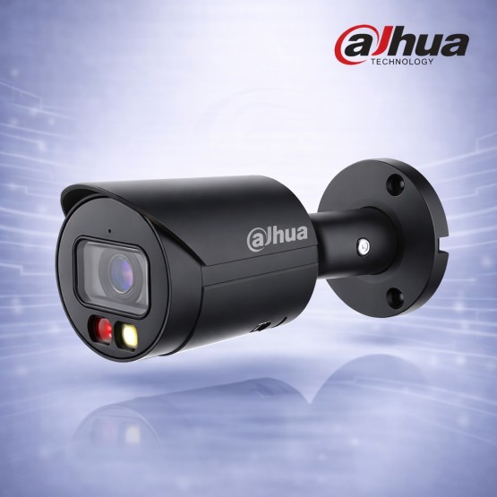 5MP IP камера с микрофон, AI детекция, Dual Light и Full Color нощно виждане Dahua IPC-HFW2549S-S-IL-0280B-BLACK