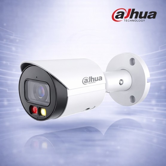 6MP IP Bullet камера с AI детекция, Smart Dual Light, микрофон и 30м нощно виждане Dahua DH-IPC-HFW2649S-S-IL