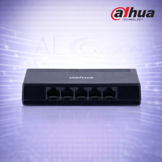 5-портов Gigabit суич без PoE, plug & play, компактен дизайн Dahua PFS3005-5GT-L-V2