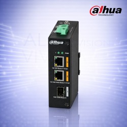 3-портов суич с 2 PoE порта, 1 Gigabit uplink, 1 SFP, 60W мощност, Hi-PoE и PoE watchdog Dahua PFS3103-1GT1ET-60-V2
