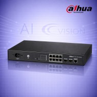 10-портов суич с 8 Gigabit PoE порта, 2 SFP uplink, 150W мощност, Layer 2 управление Dahua PFS4210-8GT-150