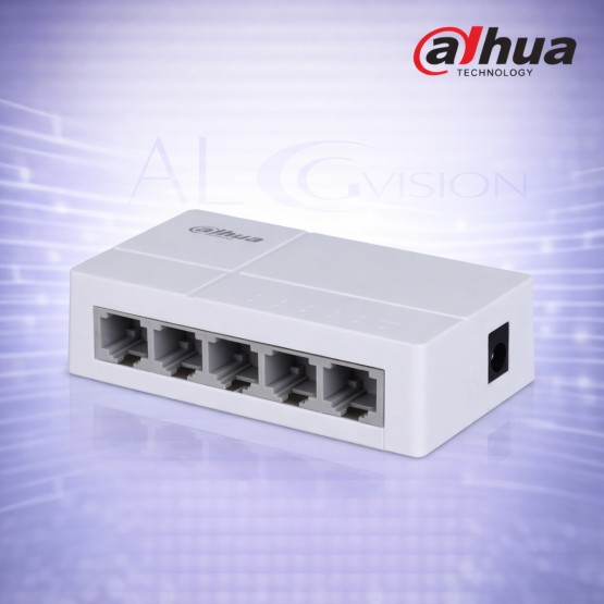 5-портов суич без PoE, 10/100 Mbps, plug & play, компактен дизайн Dahua SF1005L-EUR