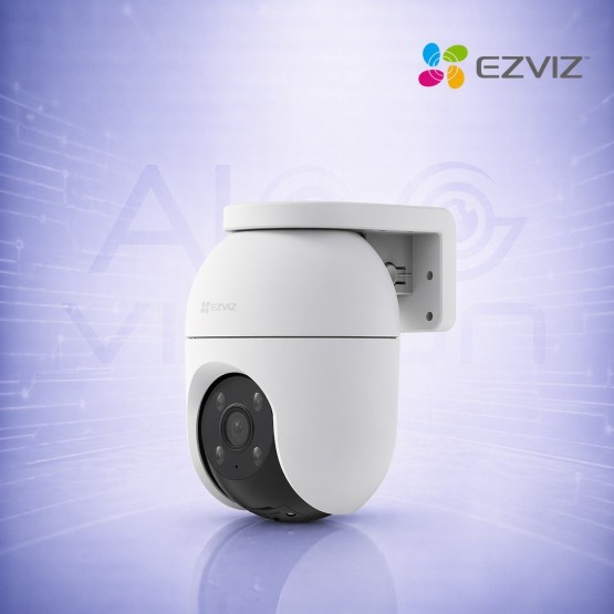 5MP PTZ WiFi IP камера с AI детекция на хора и автомобили, сирена, Auto Tracking и Color Night Vision EZVIZ CS-C8c