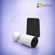 2K 4G WiFi IP камера със SIM карта, соларен панел и батерия, AI детекция на хора и нощно виждане EZVIZ CS-CB3/SP