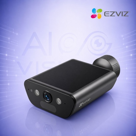 2K WiFi IP камера с батерия, AI детекция на хора и нощно виждане 15m EZVIZ CS-EB5