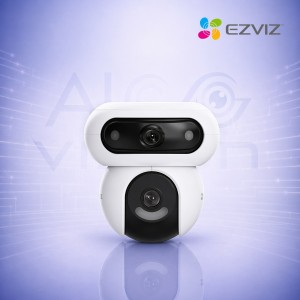 Dual 3MP+3MP PTZ WiFi IP камера с AI детекция на хора и автомобили, сирена, Auto Tracking и Color Night Vision EZVIZ CS-H90