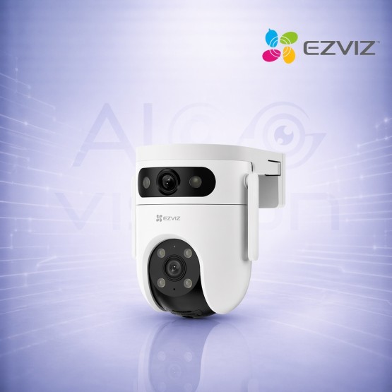 Dual 5MP+5MP PTZ WiFi IP камера с AI детекция на хора и автомобили, сирена, Auto Tracking и Color Night Vision EZVIZ CS-H9c