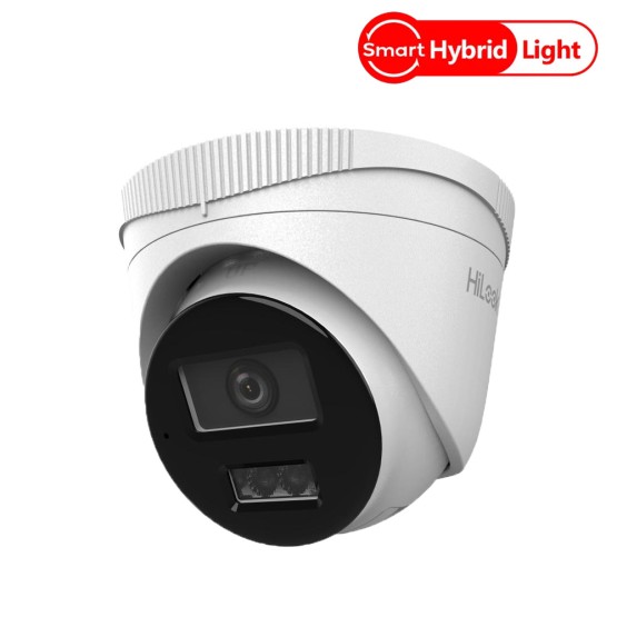 IP PoE Куполна Камера 2Mp, 2.8mm, Smart-Hybrid Light-30м. с Микрофон