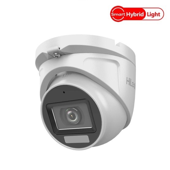 TURBO-HD Куполна Камера 5Mp, 2.8мм, Smart-Hybrid Light-30м. AudioCoax