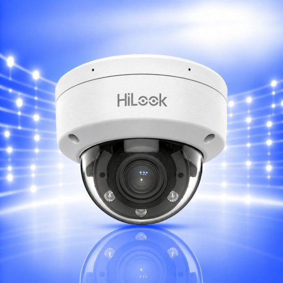 IP PoE Куполна Камера 4Mp, Моторизирана 2.8-12mm, Smart-Hybrid Light-30м. Микрофон
