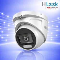 TURBO-HD Куполна Камера 2Mp, 2.8мм, Smart-Hybrid Light-30м. AudioCoax