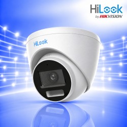 TURBO-HD Куполна Камера 2Mp, 2.8мм, ColorVu Smart-Hybrid Light-40м. AudioCoax