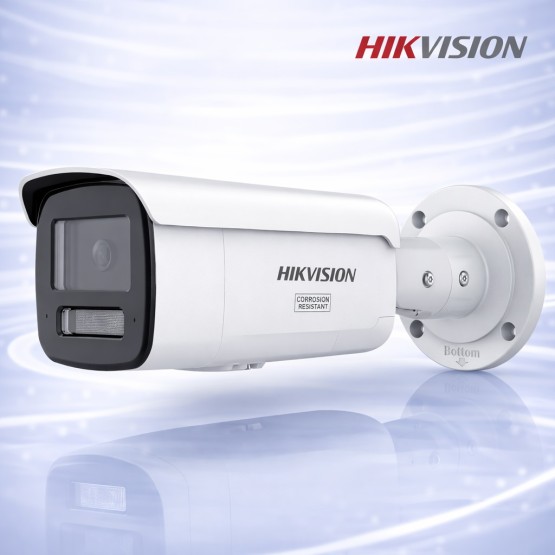 4MP IP PoE Камера с Микрофон и Smart Hybrid Light 60m Hikvision DS-2CD2T47G3-LIS2UY/SL