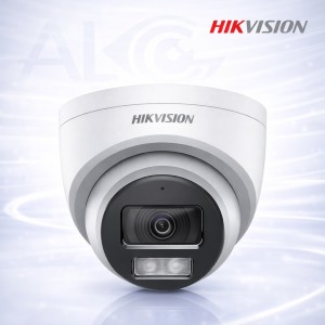 5MP Turbo HD Куполна Камера с Smart-Hybrid Light 40m Hikvision DS-2CE72KF0T-LFS