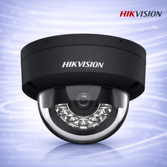 4MP IP PoE Камера с Микрофон и Smart Hybrid Light 30m Черна Hikvision DS-2CD2143G2-LIS2U