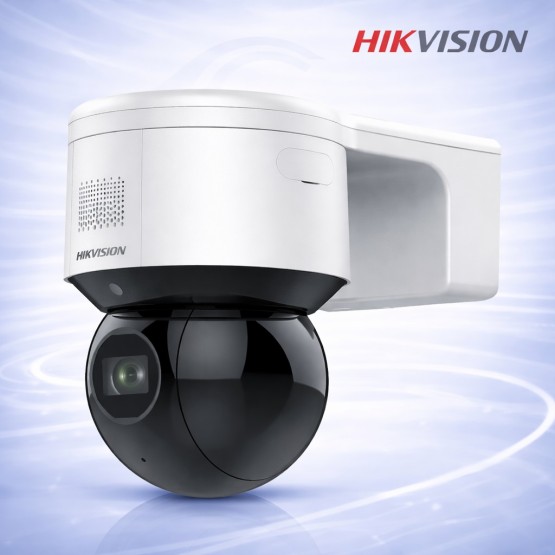 4MP PTZ Wi-Fi IP Камера с 4xZoom, Микрофон и Нощно Виждане 50m Hikvision DS-2DE3A404IWG-E/W