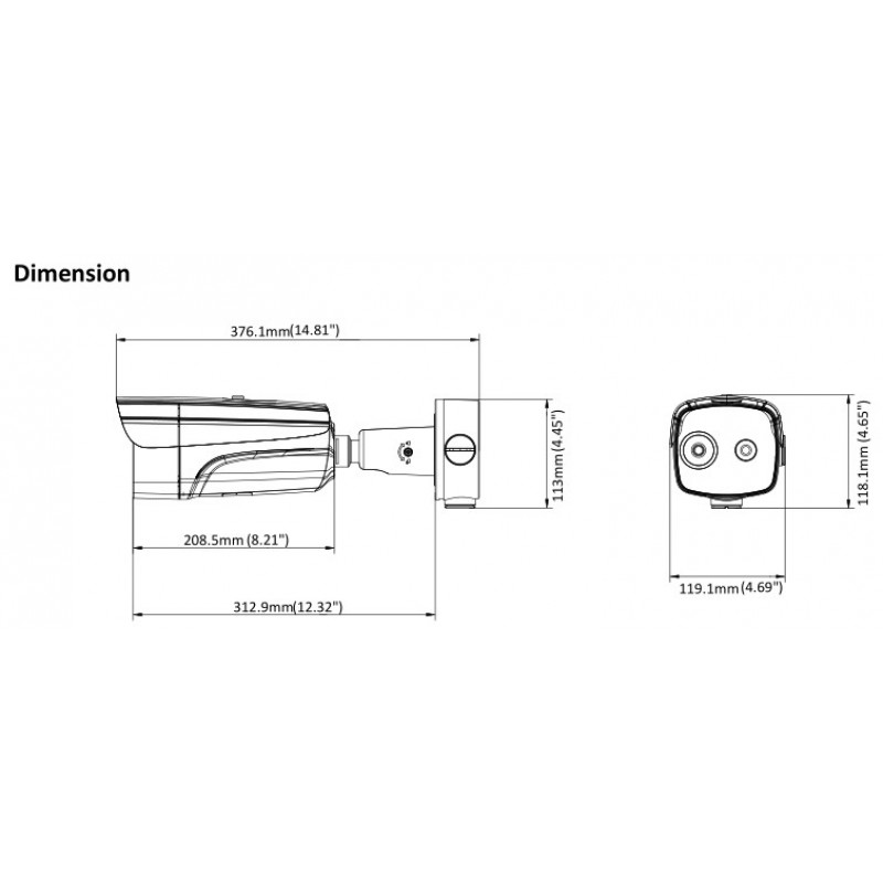 Комбинирана термовизионна/дневна IP камера DS-2TD2637-(10/15/25)/P