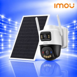 IMOU AOV Dual 10MP (2×5MP) 4G/Wi-Fi IP камера със соларен панел и 10000mAh батерия
