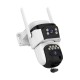 WiFi Безжична Управляема IP Камера със Соларен Панел 3Mp, Два Обектива