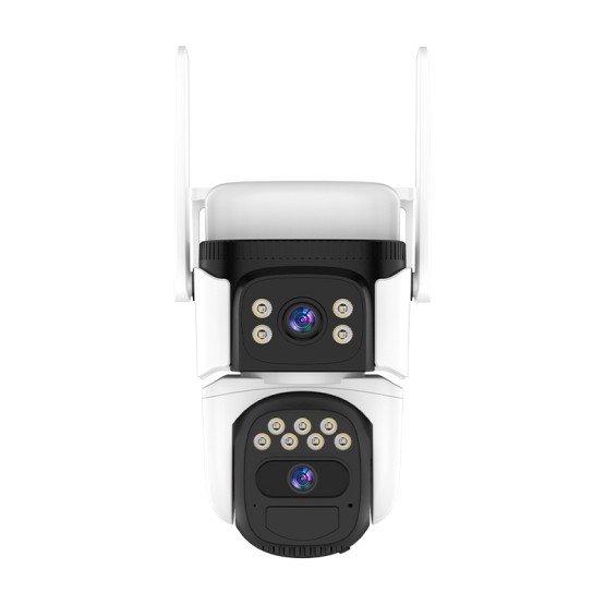 WiFi Безжична Управляема IP Камера със Соларен Панел 3Mp, Два Обектива