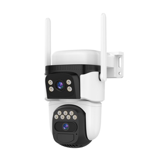 WiFi Безжична Управляема IP Камера със Соларен Панел 3Mp, Два Обектива