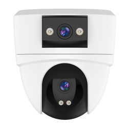 WiFi Безжична Управляема IP Камера 3Mp, Два Обектива, Вътрешна