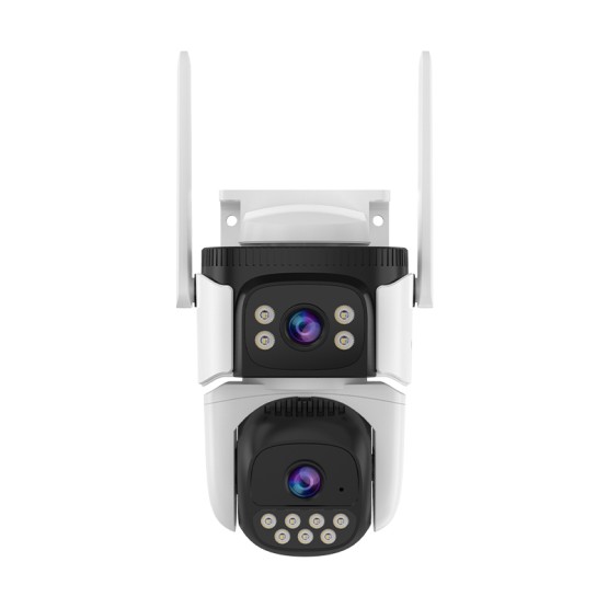 WiFi Безжична Управляема IP Камера 3Mp, Два Обектива, Dual Light-30м