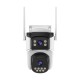 WiFi Безжична Управляема IP Камера 3Mp, Два Обектива, Dual Light-30м