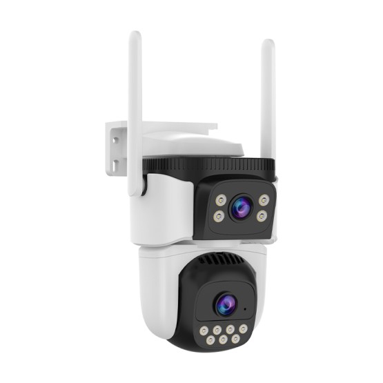 WiFi Безжична Управляема IP Камера 3Mp, Два Обектива, Dual Light-30м
