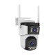 WiFi Безжична Управляема IP Камера 3Mp, Два Обектива, Dual Light-30м