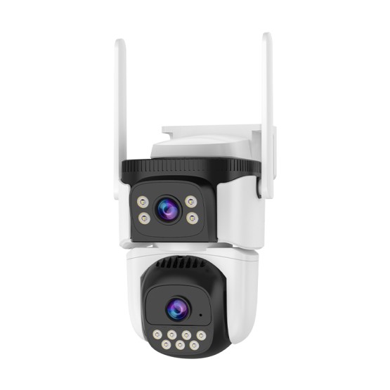 WiFi Безжична Управляема IP Камера 3Mp, Два Обектива, Dual Light-30м