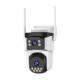 WiFi Безжична Управляема IP Камера 3Mp, Два Обектива, Dual Light-30м