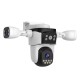 WiFi Безжична Управляема IP Камера 3Mp, Три Обектива, Dual Light