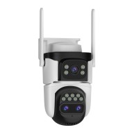 WiFi Безжична Управляема IP Камера 3Mp, Три Обектива, Dual Light, 10X Zoom