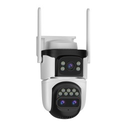 WiFi Безжична Управляема IP Камера 3Mp, Три Обектива, Dual Light, 10X Zoom