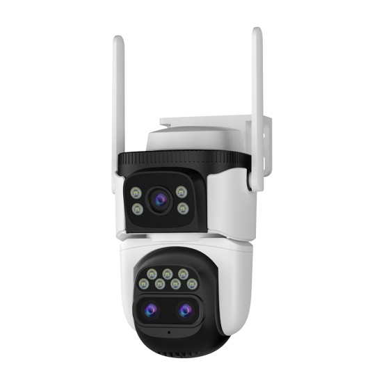 WiFi Безжична Управляема IP Камера 3Mp, Три Обектива, Dual Light, 10X Zoom