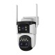 WiFi Безжична Управляема IP Камера 3Mp, Три Обектива, Dual Light, 10X Zoom