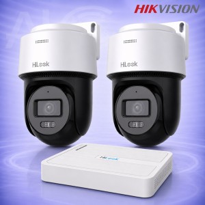 4MP PTZ IP Камери с PoE NVR Комплект за видеонаблюдение HIKVISION HiLook