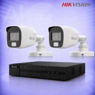 2MP ColorVu HD 2 Булет Камери с DVR Комплект за видеонаблюдение HIKVISION HiLook