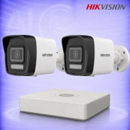 2MP IP 2 Булет Камери с PoE NVR Комплект за видеонаблюдение HIKVISION