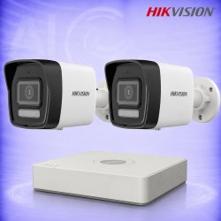 2MP IP 2 Булет Камери с PoE NVR Комплект за видеонаблюдение HIKVISION