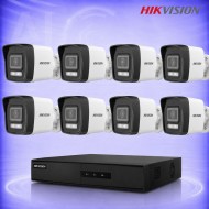 2MP IP 8 Булет Камери с PoE NVR Комплект за видеонаблюдение HIKVISION
