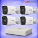 4MP IP 4 Булет Камери с PoE NVR Комплект за видеонаблюдение HIKVISION