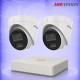2MP IP 2 Куполни Камери с PoE NVR Комплект за видеонаблюдение HIKVISION