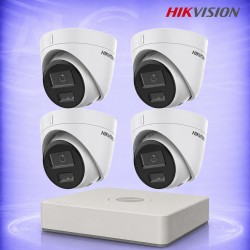 2MP IP 4 Куполни Камери с PoE NVR Комплект за видеонаблюдение HIKVISION