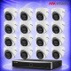 4MP IP 16 Куполни Камери със Smart Hybrid Light NVR Комплект за видеонаблюдение HIKVISION